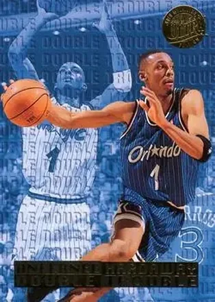 1995-96 Ultra #2 Double Trouble Gold Medallion Anfernee Hardaway