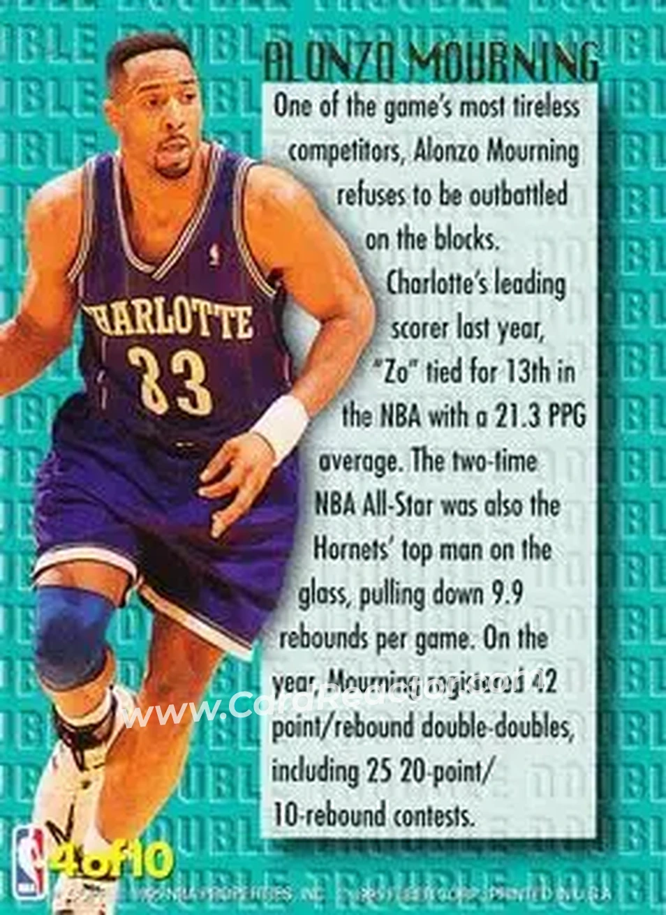 Back of Alonzo Mourning