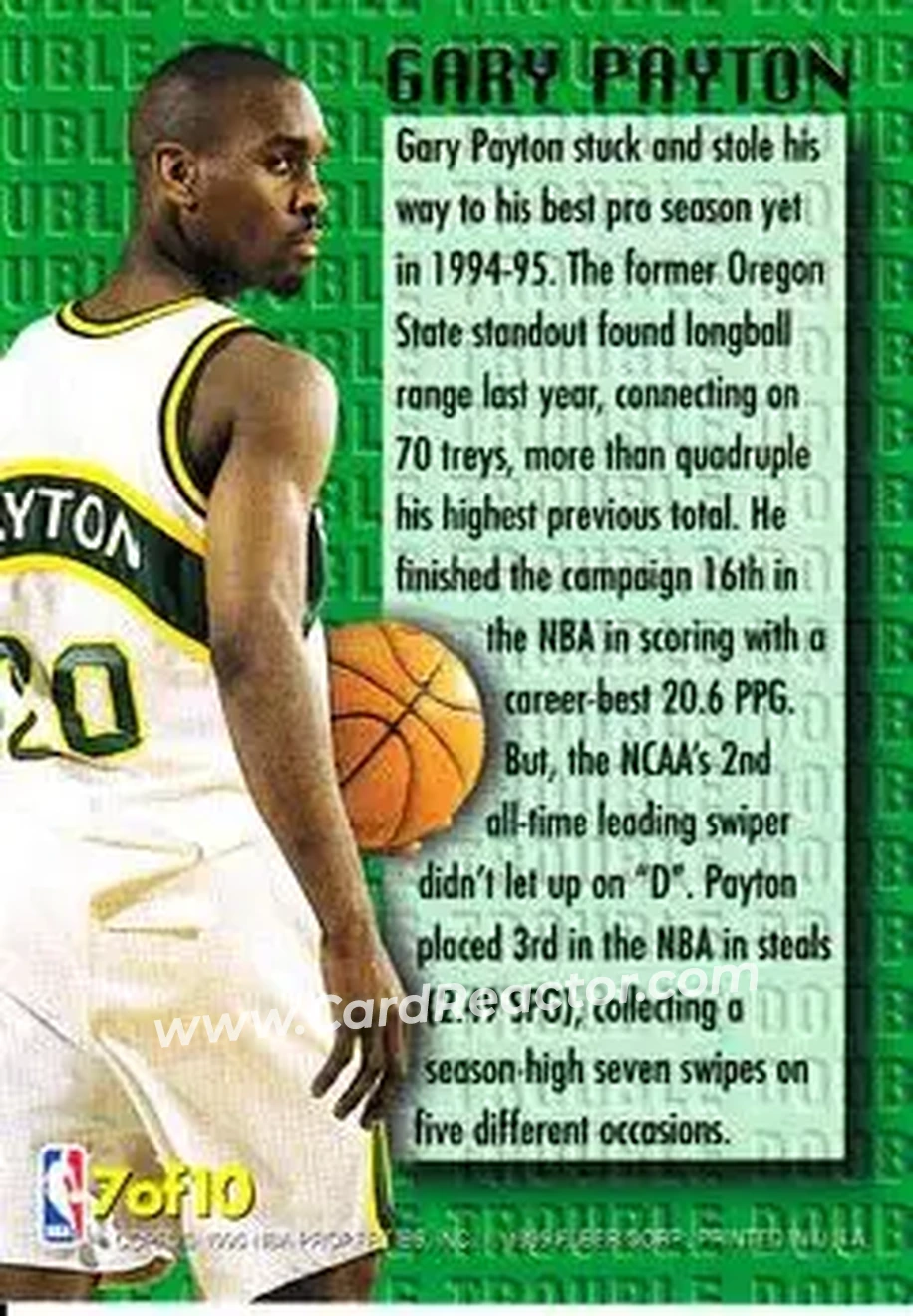 Back of Gary Payton