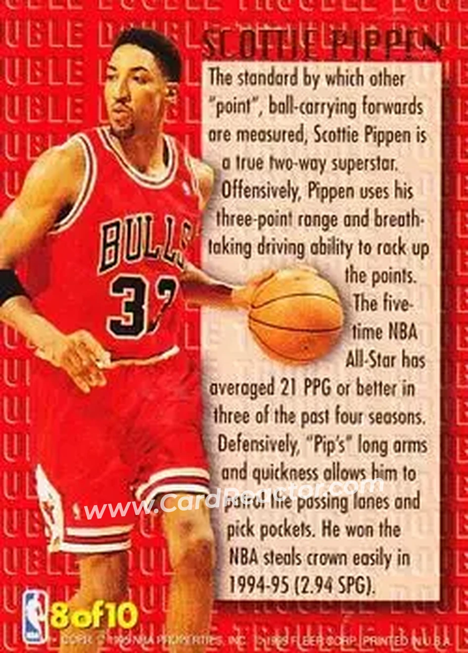 Back of Scottie Pippen