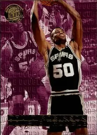 1995-96 Ultra #9 Double Trouble Gold Medallion David Robinson