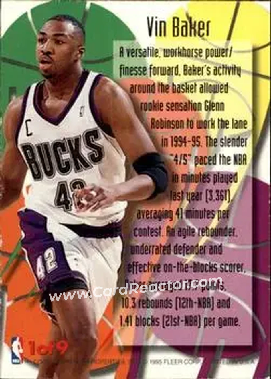 Back of Vin Baker