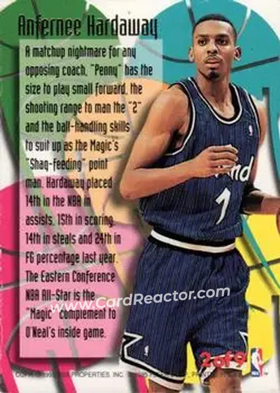 Back of Anfernee Hardaway