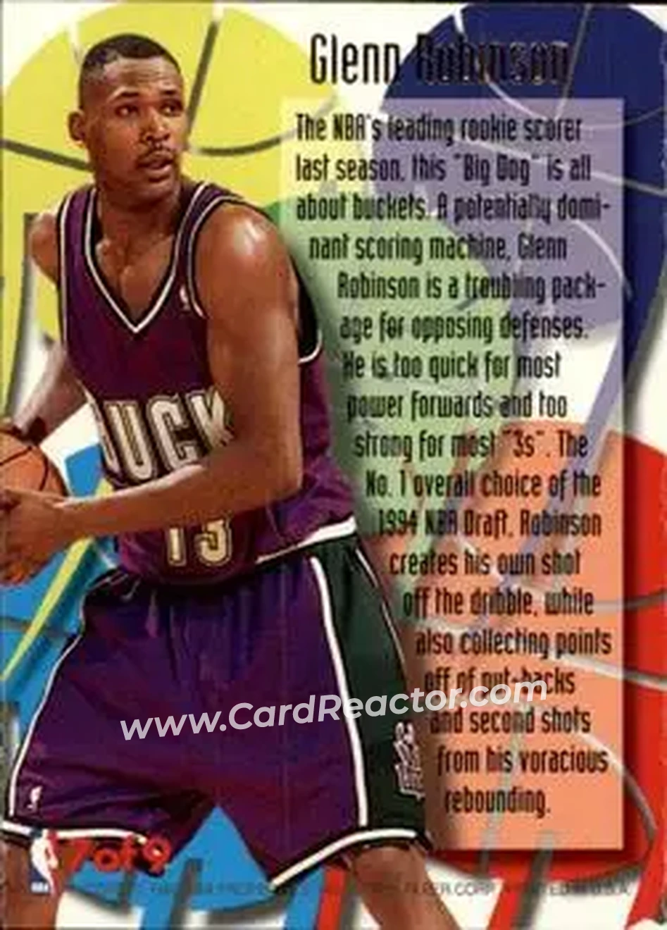 Back of Glenn Robinson