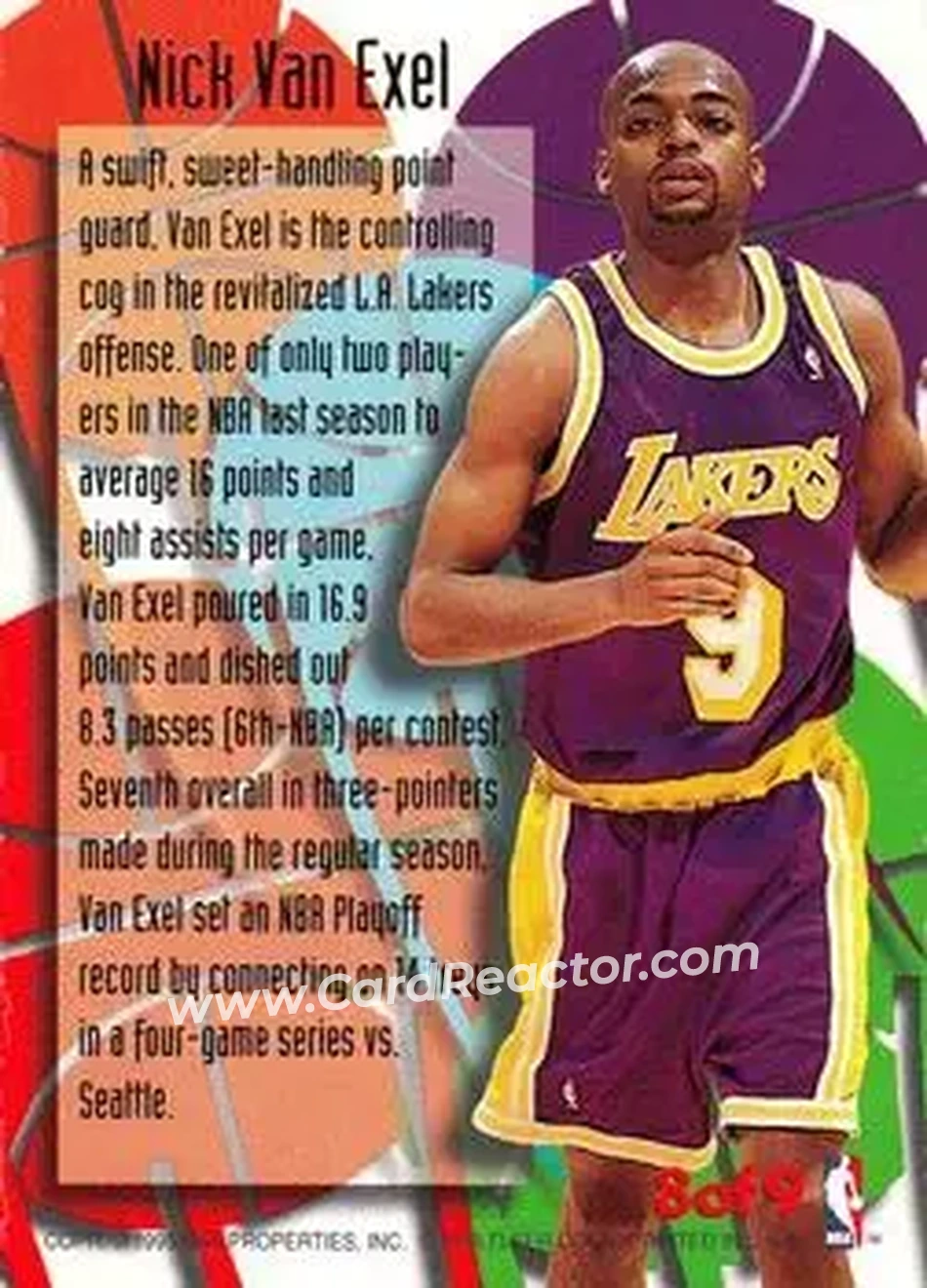 Back of Nick Van Exel