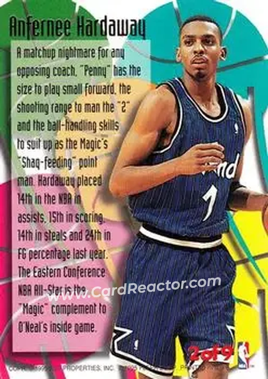 Back of Anfernee Hardaway
