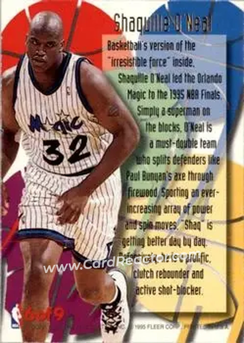 Back of Shaquille O'Neal