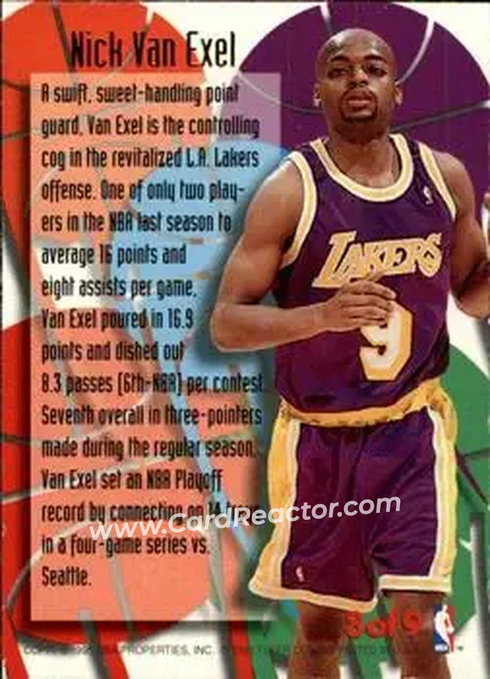 Back of Nick Van Exel