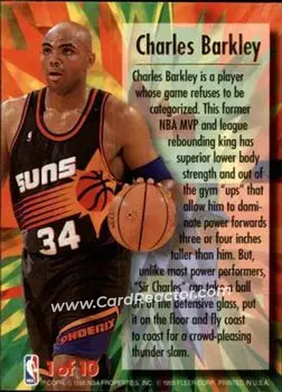 Back of Charles Barkley