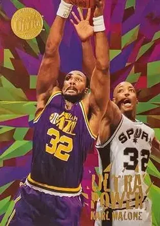 1995-96 Ultra #5 Ultra Power Gold Medallion Karl Malone