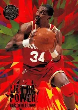 1995-96 Ultra #8 Ultra Power Gold Medallion Hakeem Olajuwon