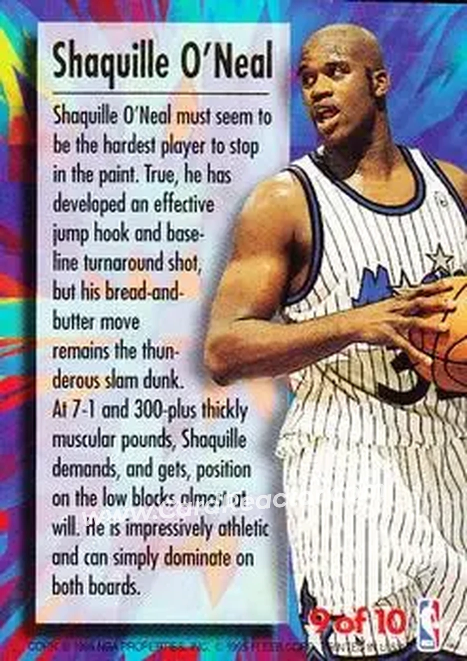 Back of Shaquille O'Neal