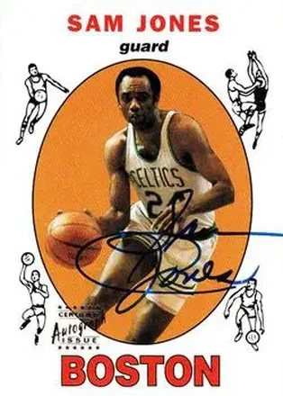 1996-97 Topps Stars #23 Reprint Autographs Sam Jones