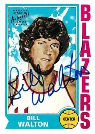 1996-97 Topps Stars #47 Reprint Autographs Bill Walton