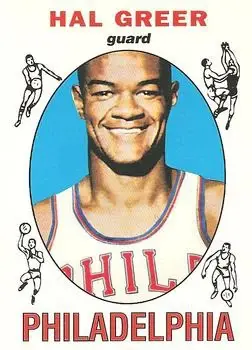1996-97 Topps Stars - Reprints #19 - Hal Greer - Philadelphia 76ers - Front 1996-97 Topps Stars - Reprints #19 - Hal Greer - Philadelphia 76ers - Front