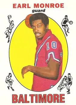 1996-97 Topps Stars - Reprints #31 - Earl Monroe - Baltimore Bullets - Front