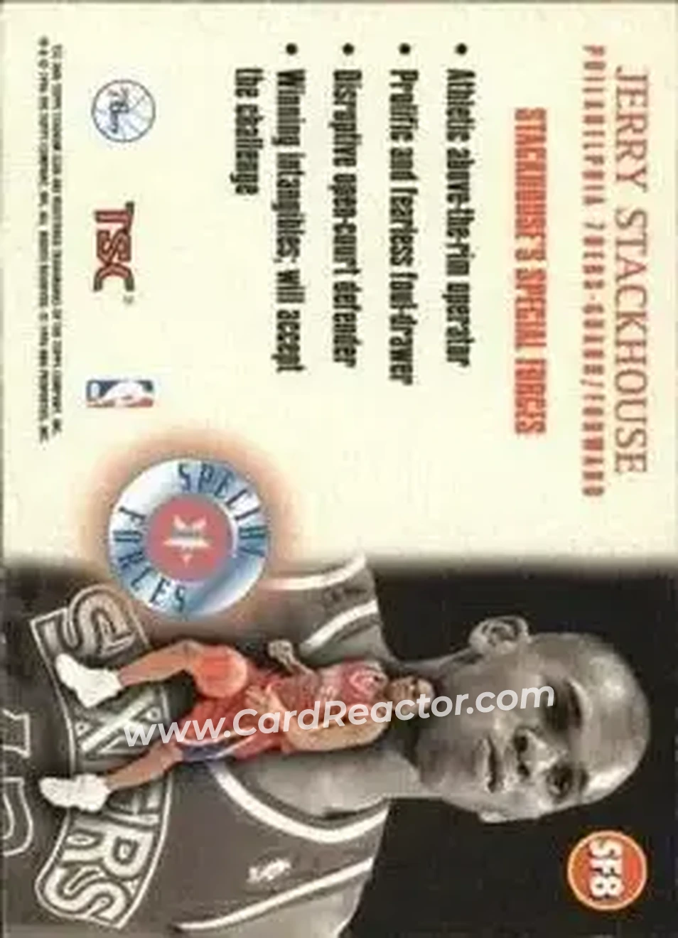 Back of Jerry Stackhouse