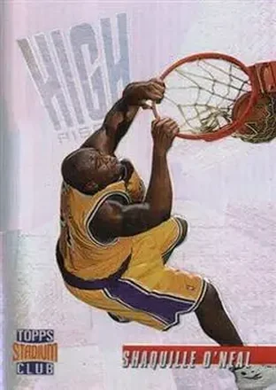 1996-97 Stadium Club #HR11 High Risers Member's Only Shaquille O'Neal