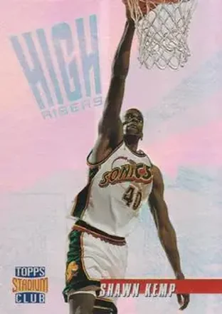 1996-97 Stadium Club #HR13 High Risers Member's Only Shawn Kemp