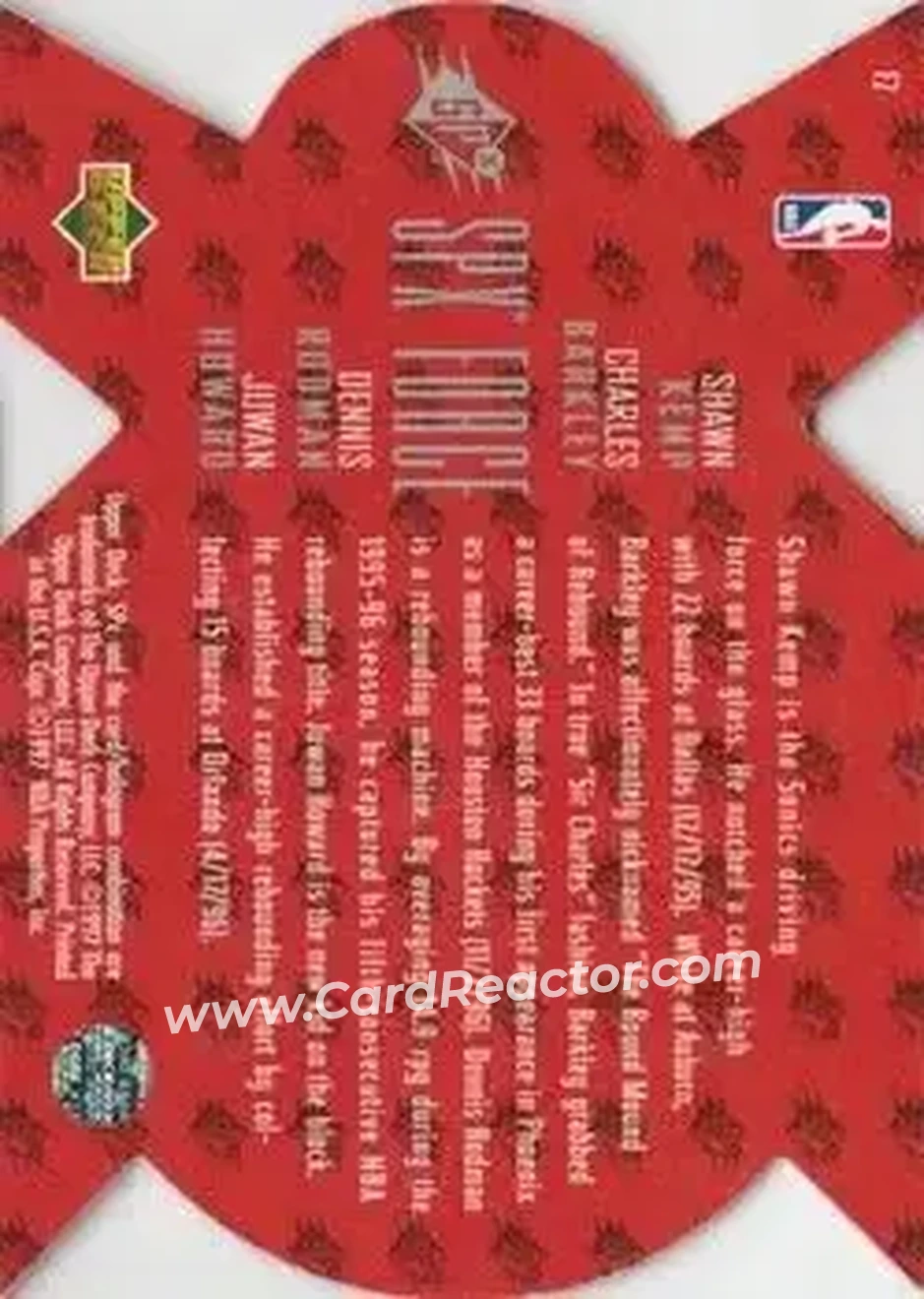 Back of Card #F2