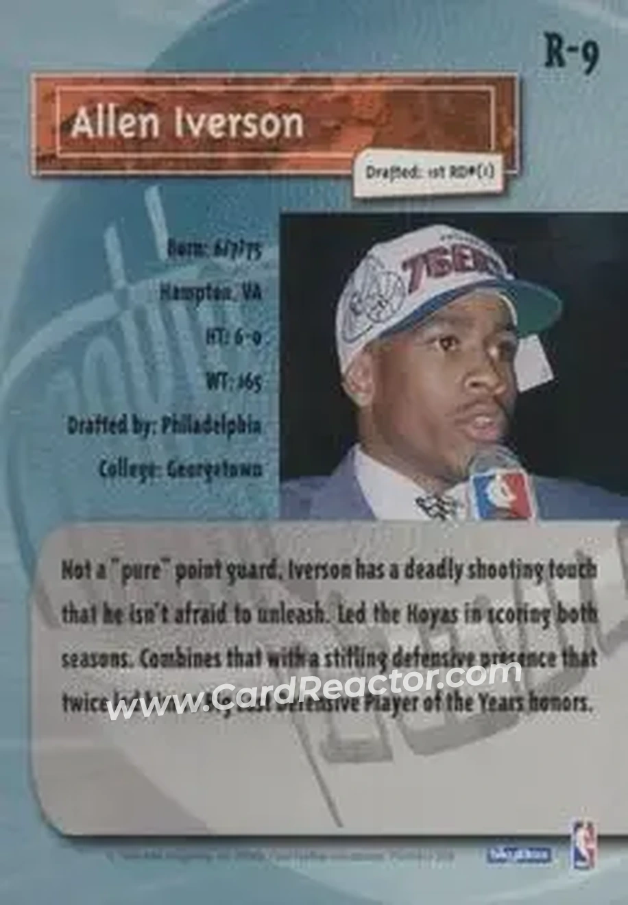 Back of Allen Iverson