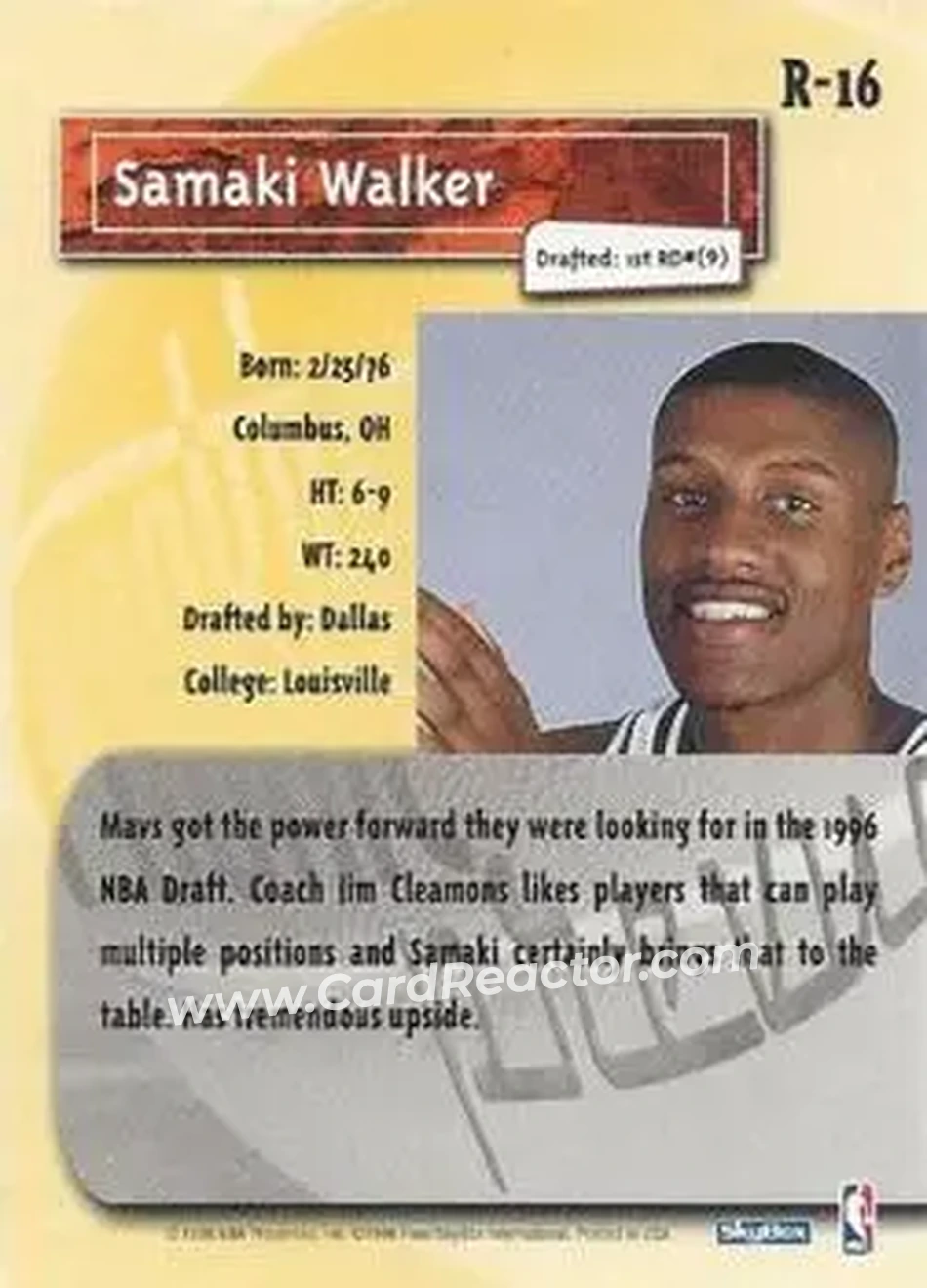 Back of Samaki Walker