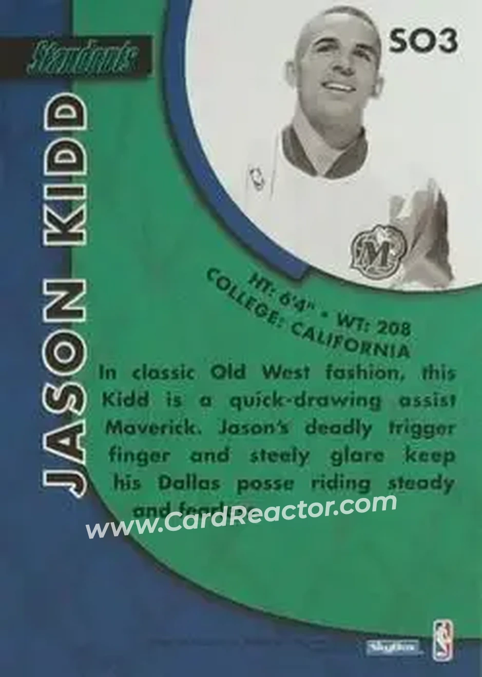 Back of Jason Kidd