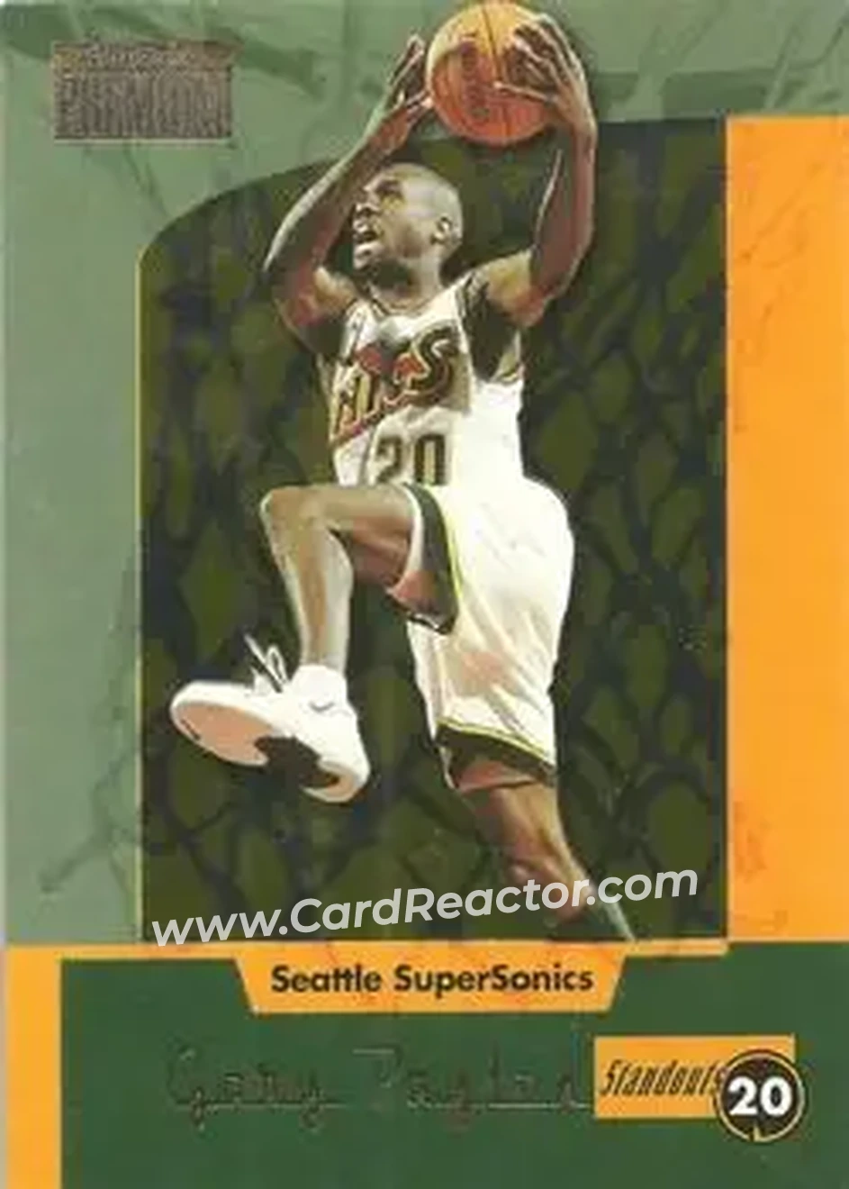 Front of Gary Payton