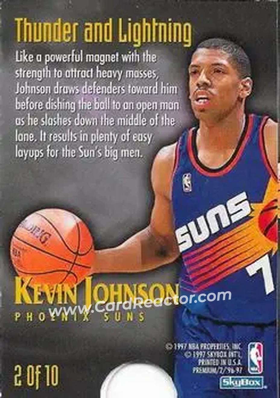 Back of Kevin Johnson