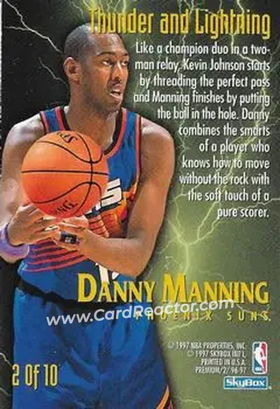 Back of Danny Manning