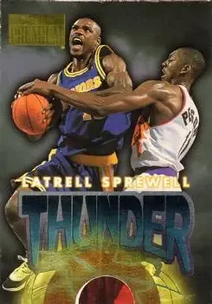1996-97 SkyBox Premium #4 Thunder and Lightning Latrell Sprewell