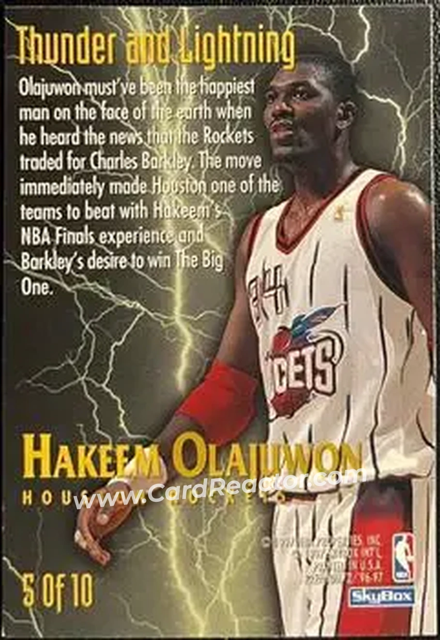 Back of Hakeem Olajuwon
