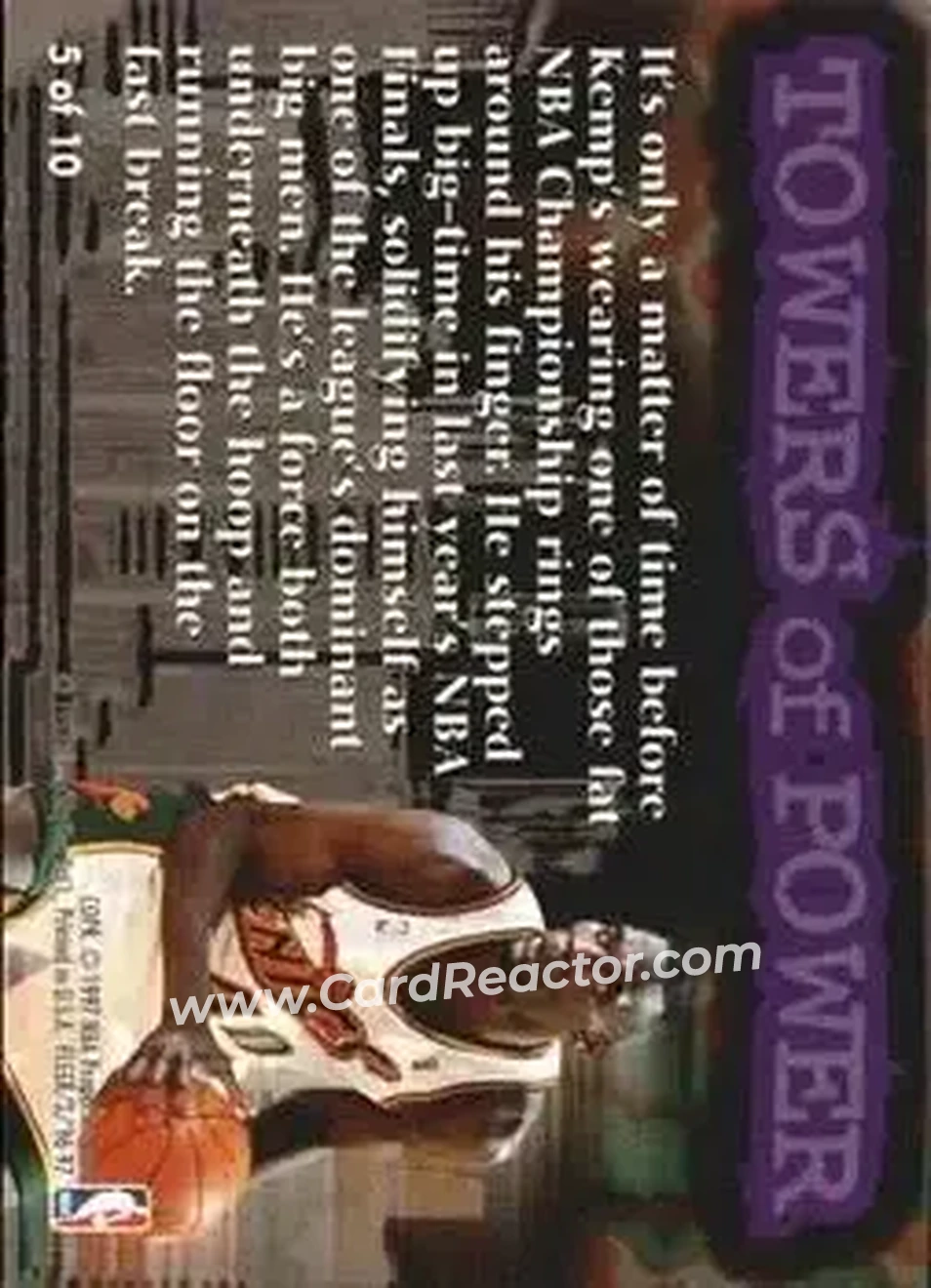 Back of Shawn Kemp