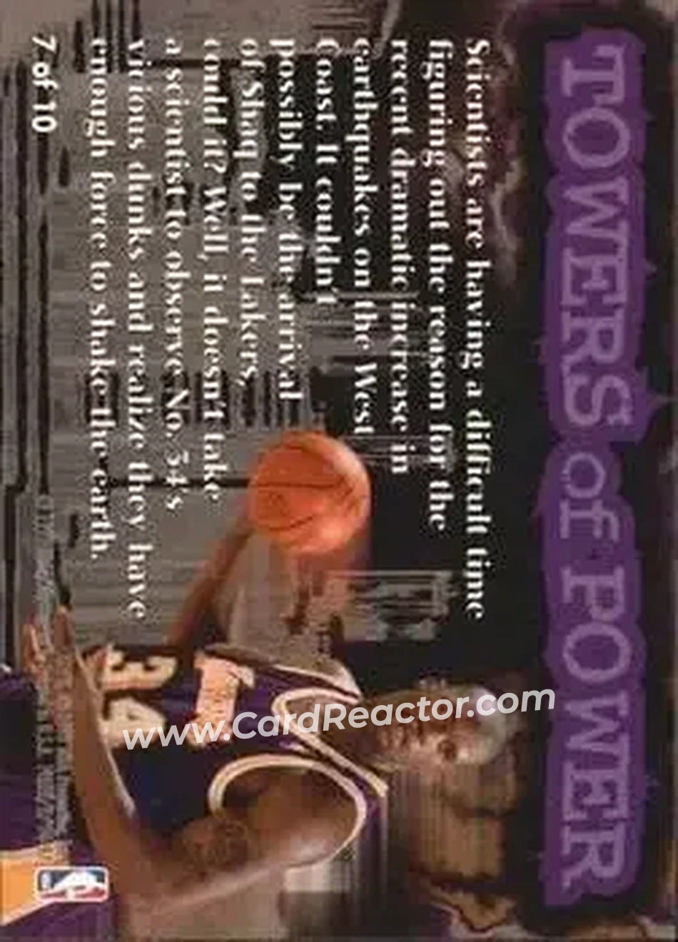 Back of Shaquille O'Neal