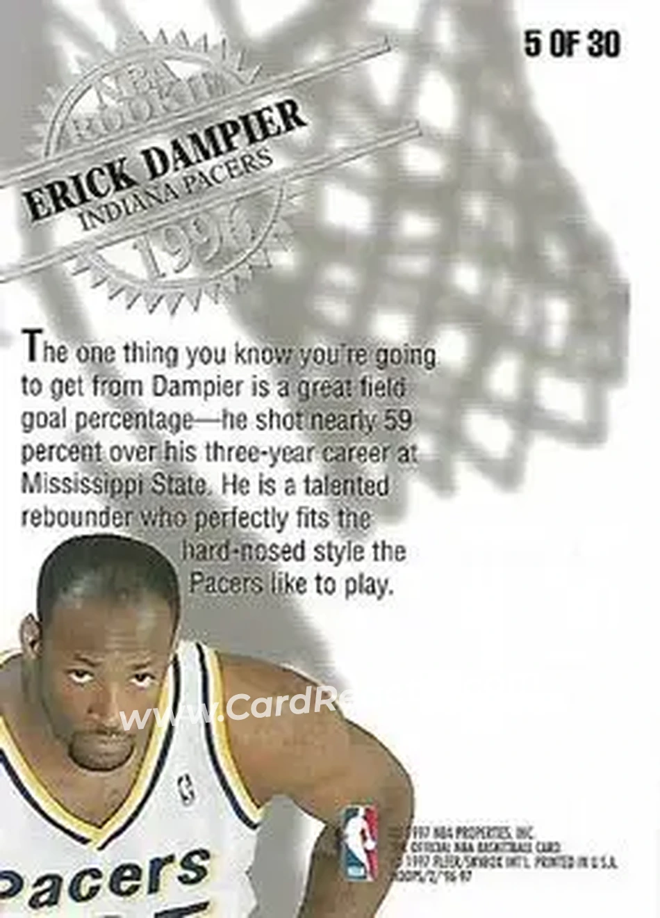 Back of Erick Dampier