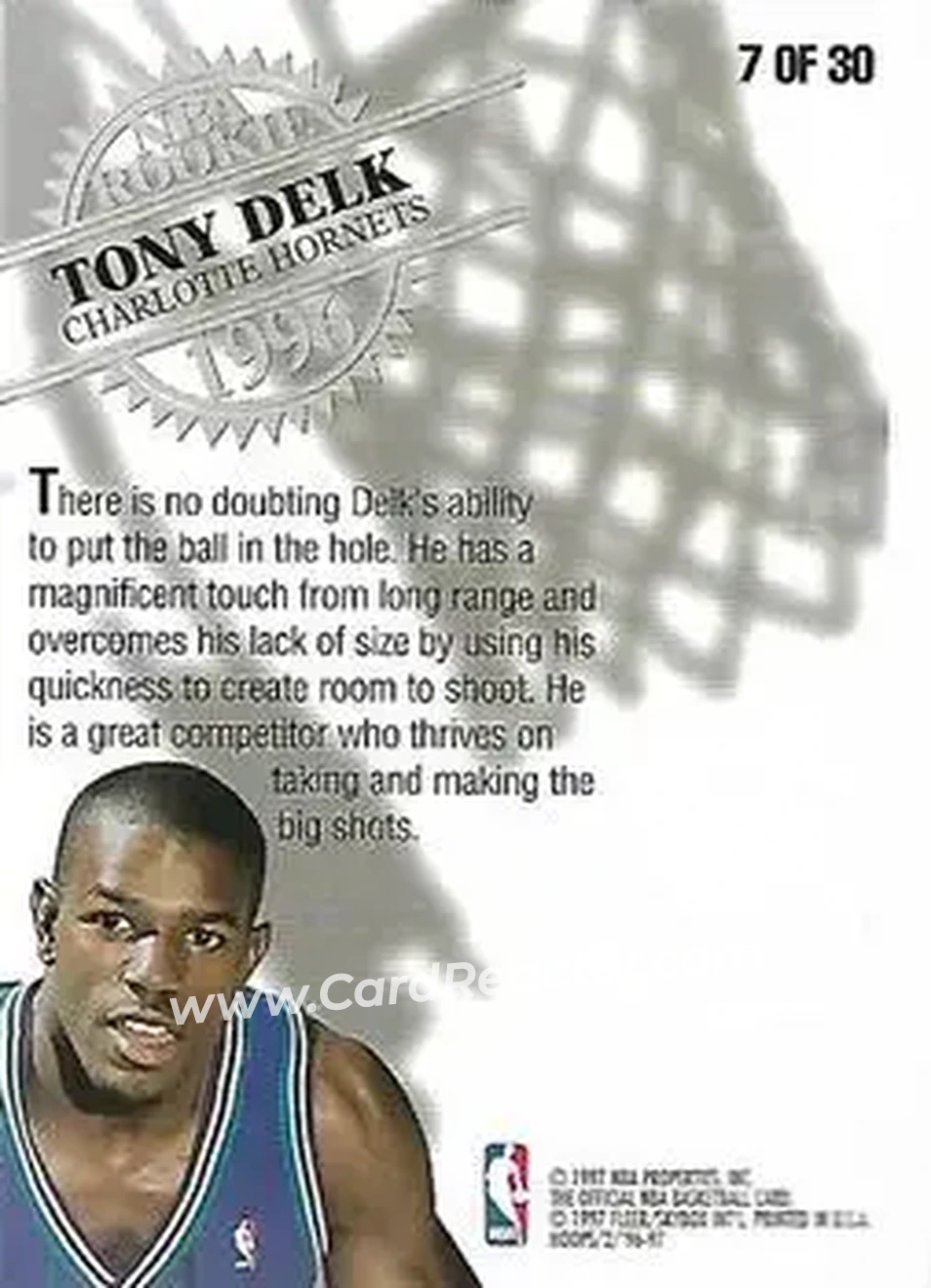 Back of Tony Delk
