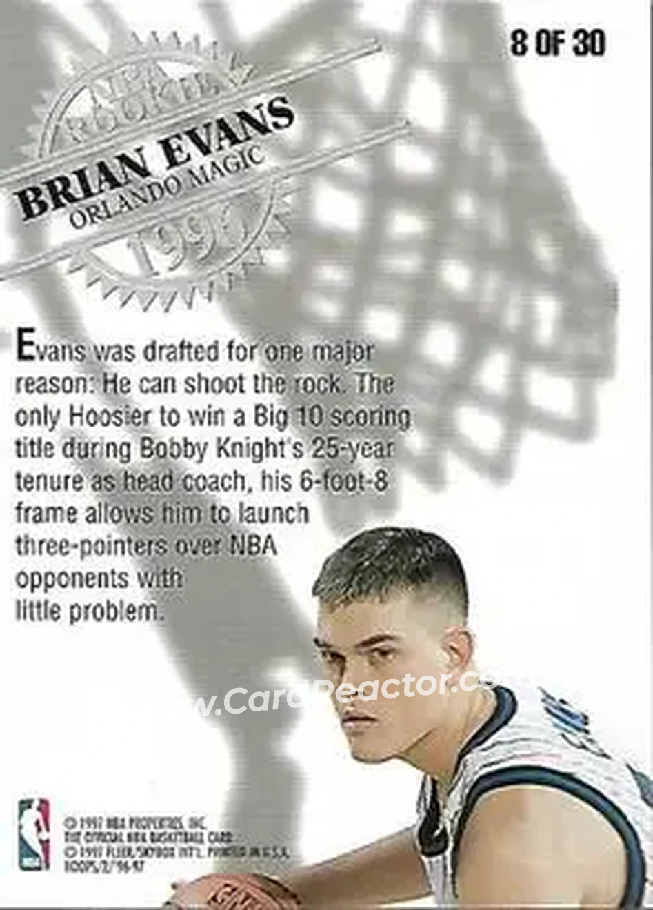 Back of Brian Evans
