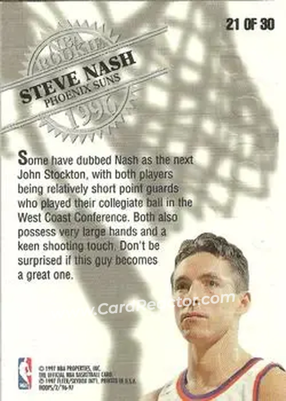 Back of Steve Nash