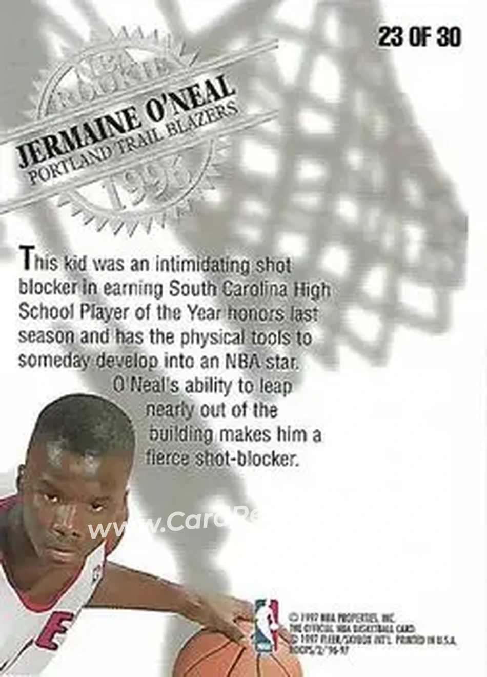 Back of Jermaine O'Neal