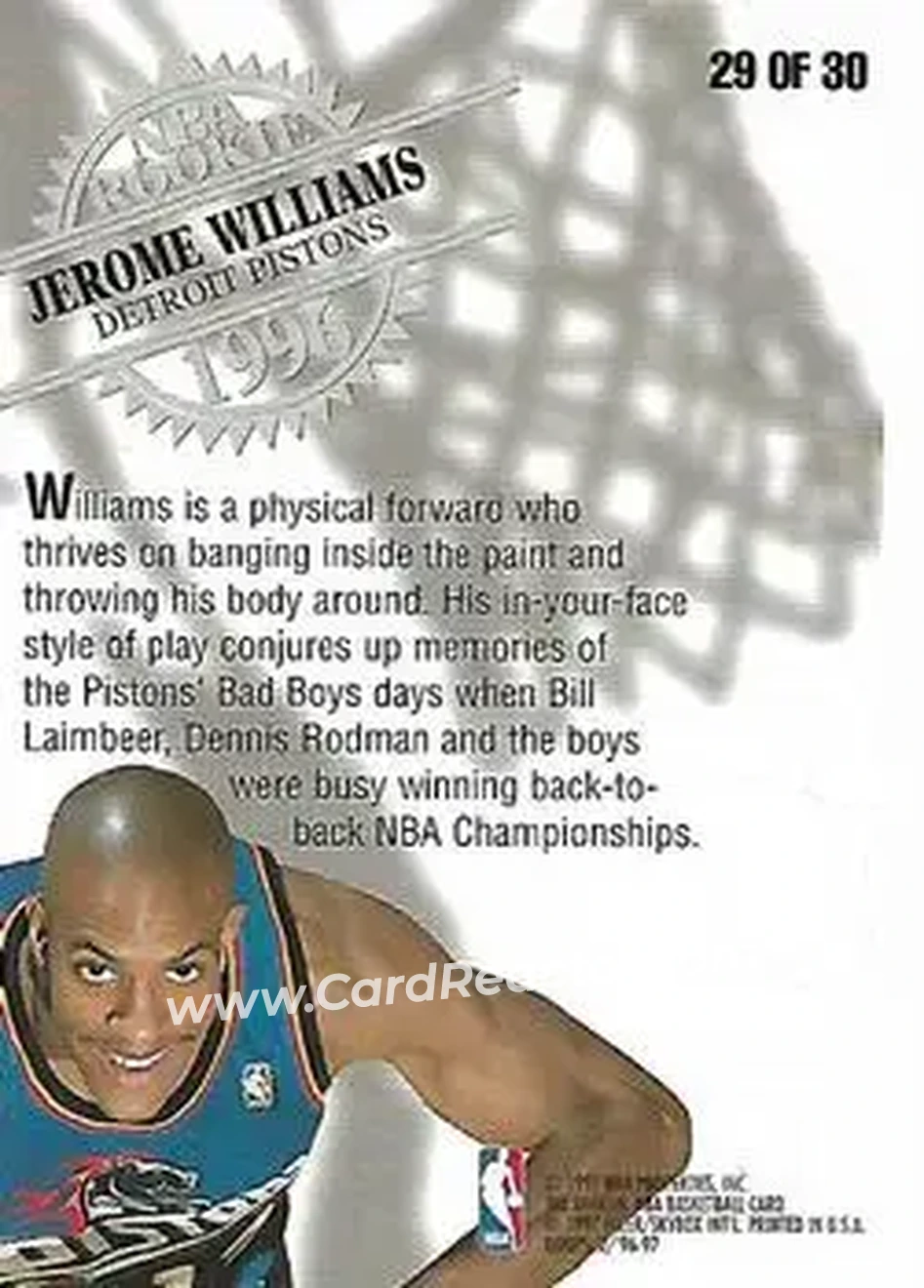 Back of Jerome Williams