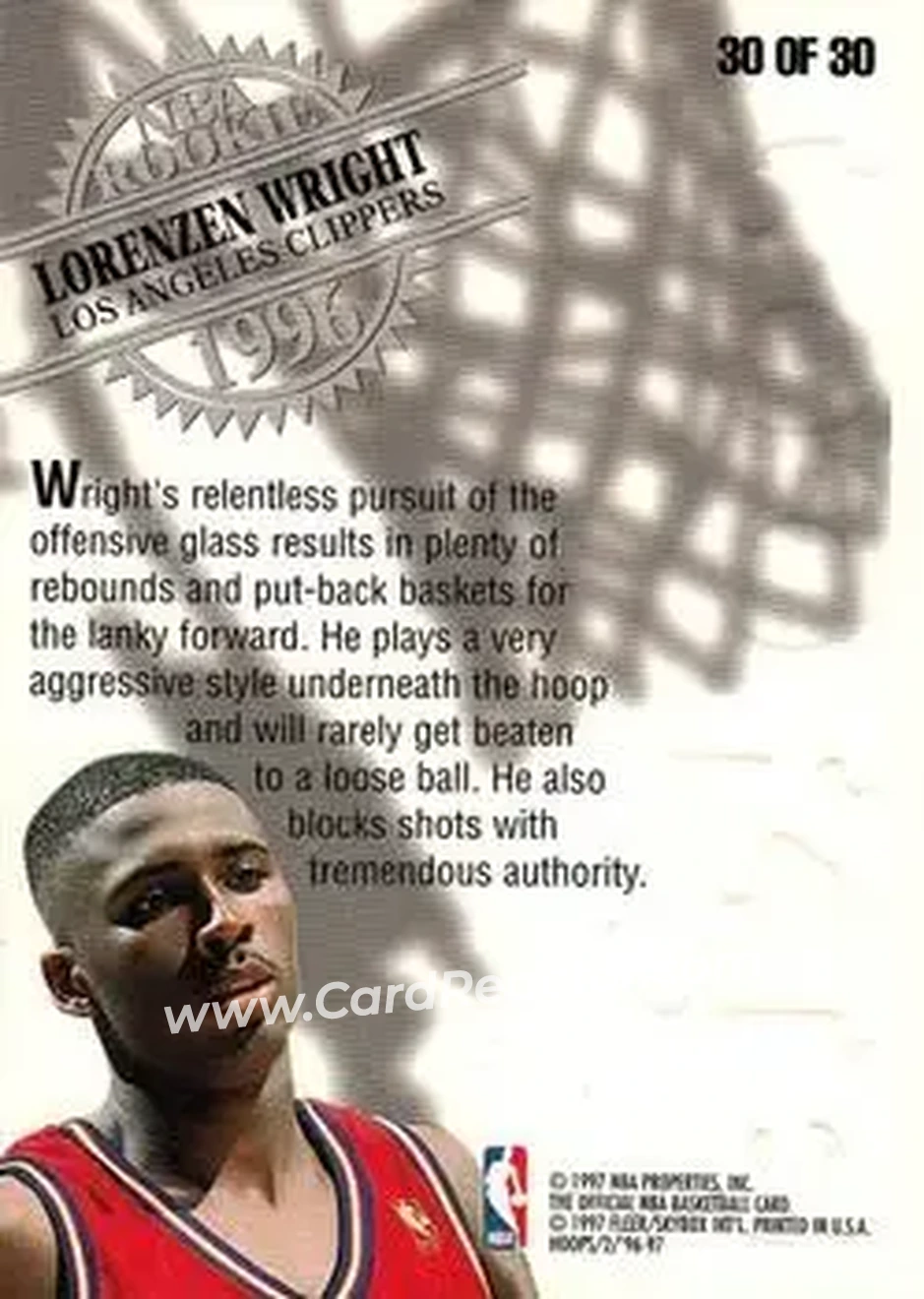 Back of Lorenzen Wright