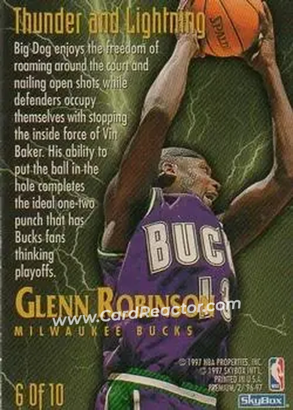 Back of Glenn Robinson