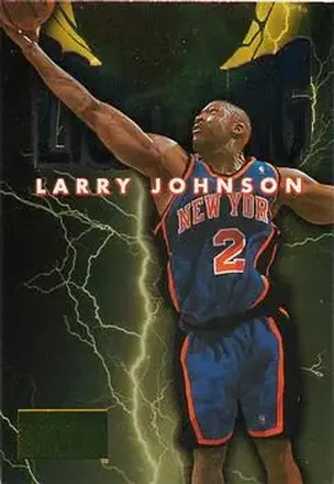 1996-97 SkyBox Premium #7 Thunder and Lightning Larry Johnson