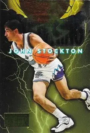 1996-97 SkyBox Premium #9 Thunder and Lightning John Stockton