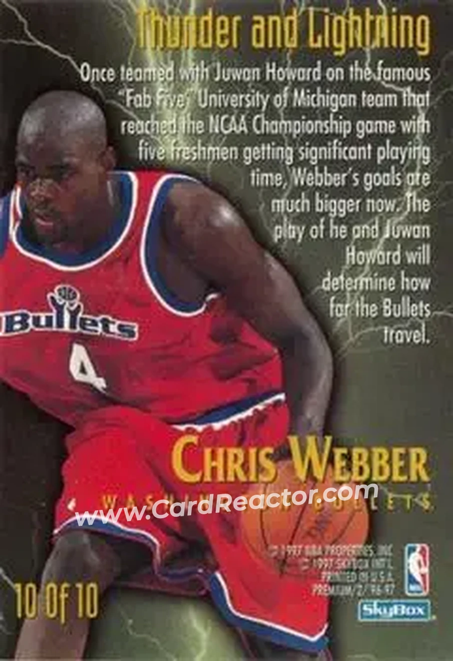Back of Chris Webber