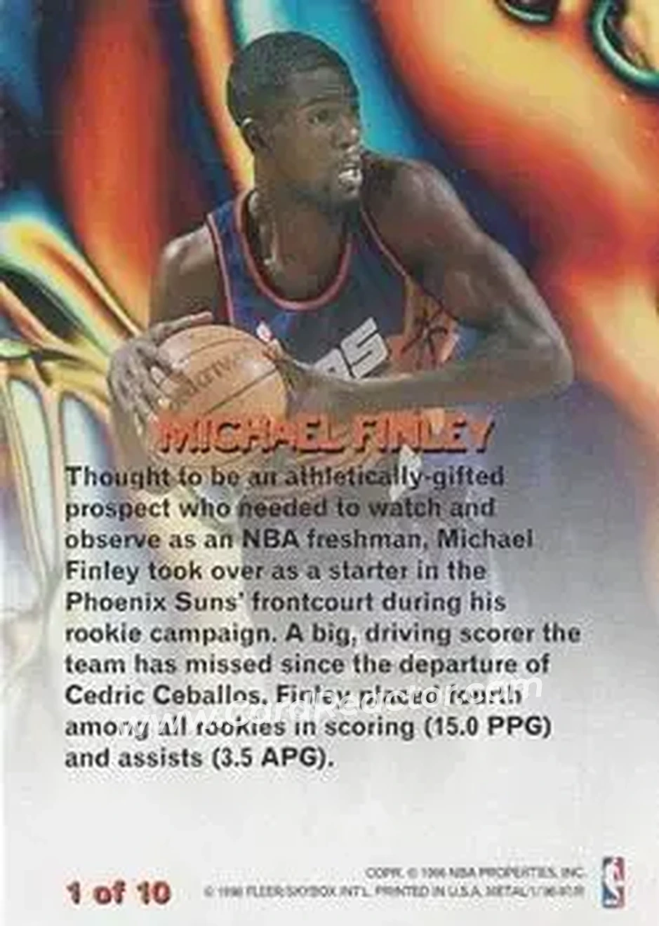 Back of Michael Finley