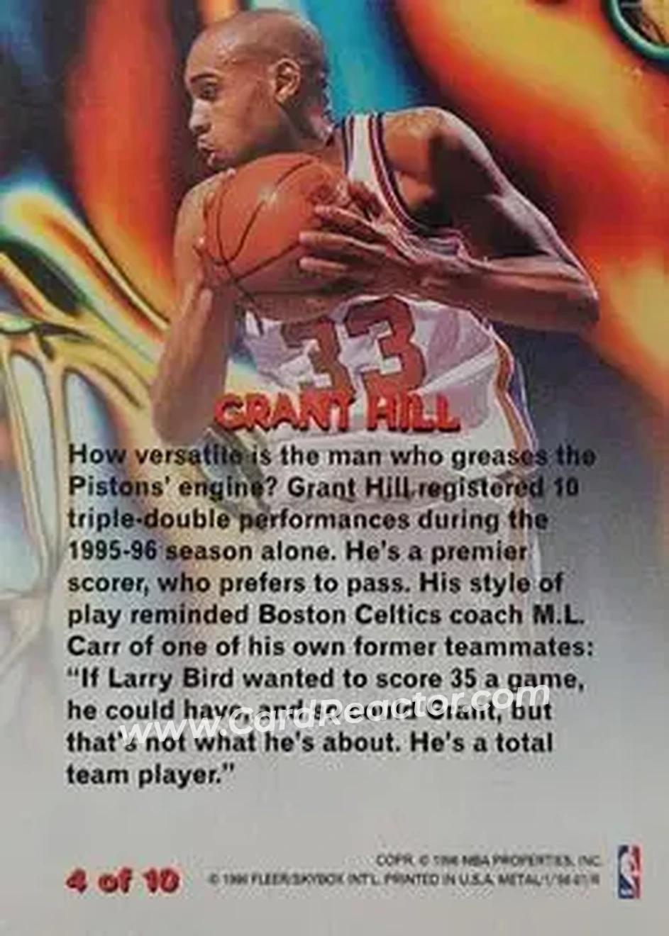 Back of Grant Hill