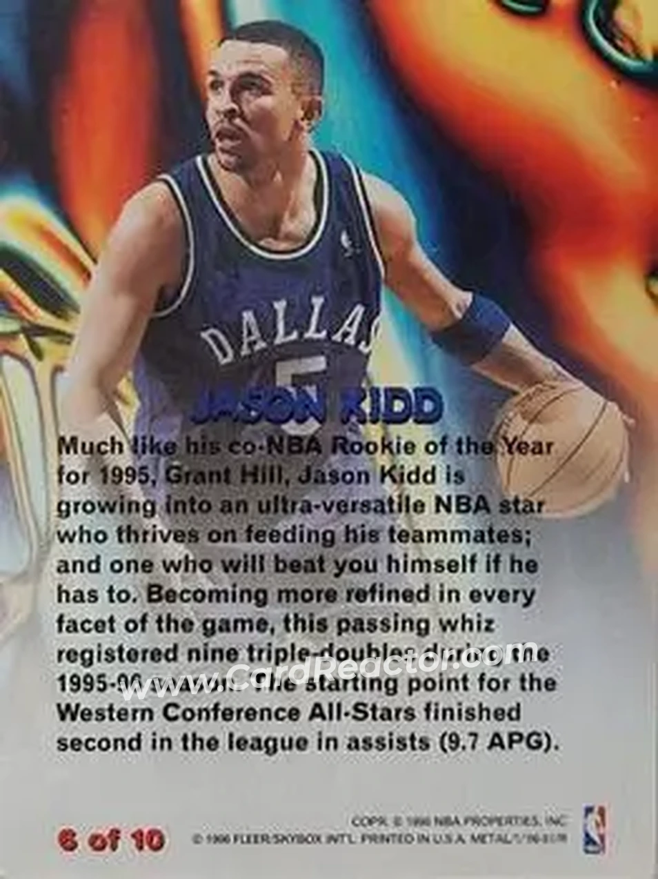 Back of Jason Kidd