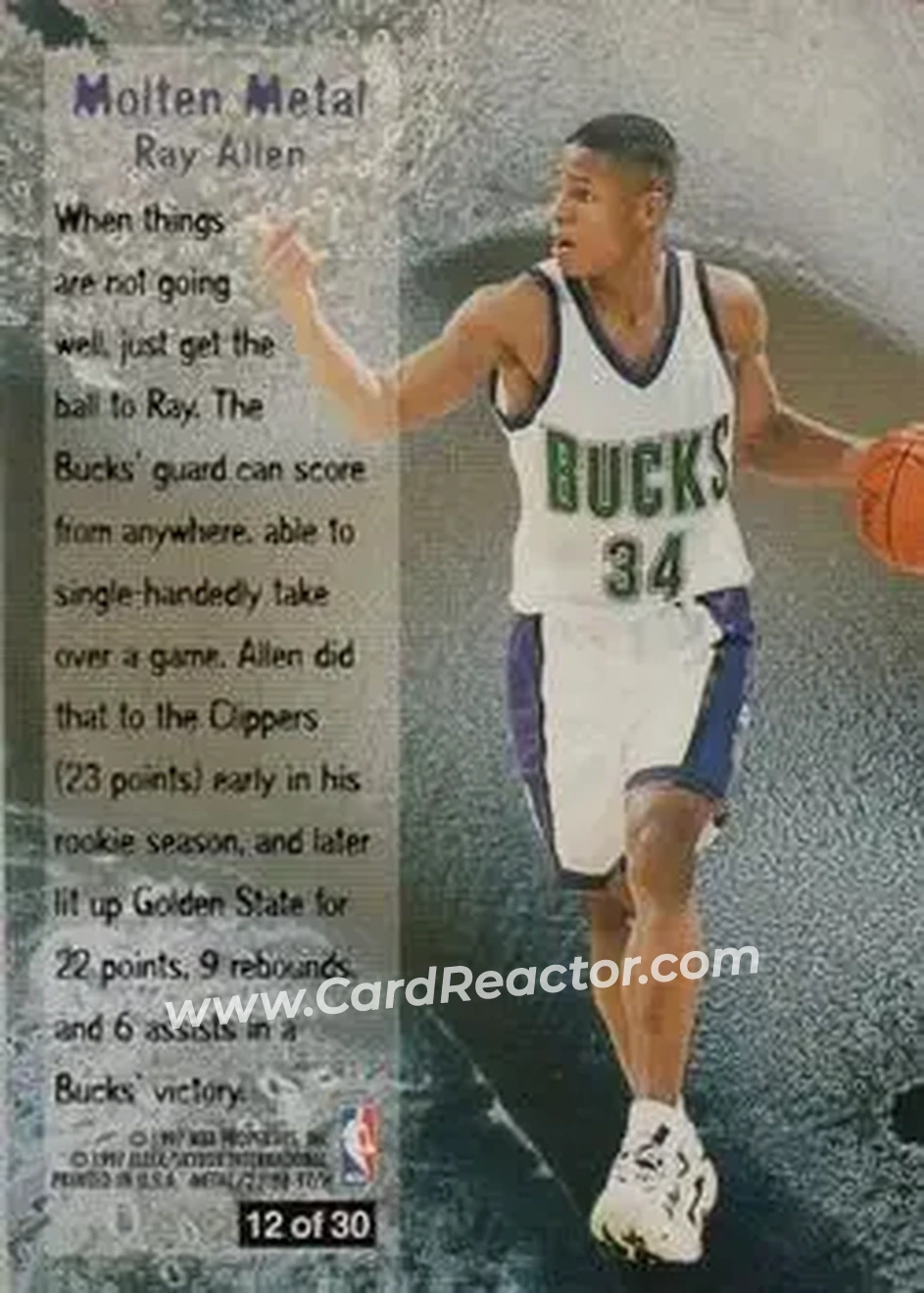 Back of Ray Allen