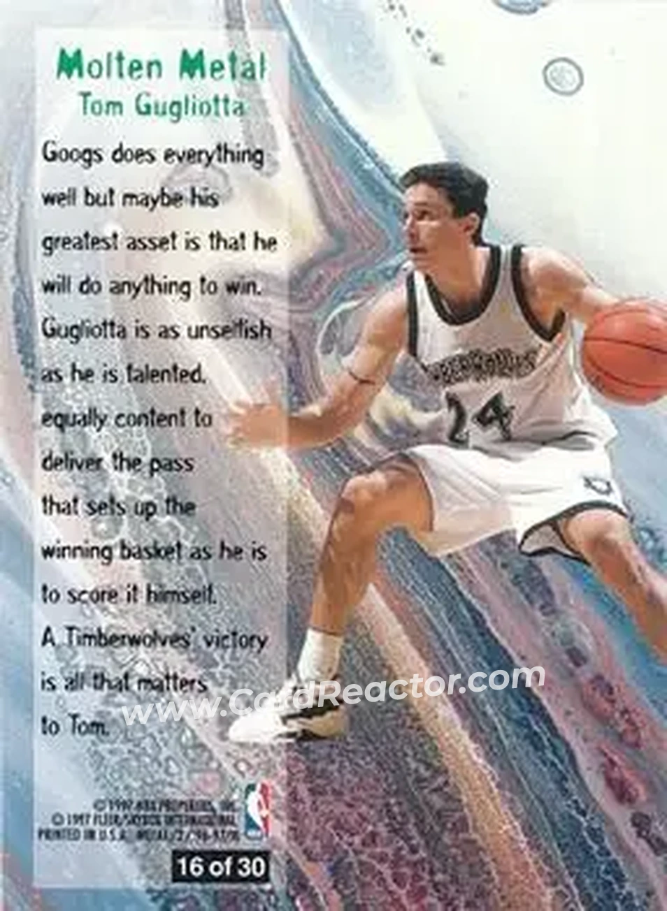 Back of Tom Gugliotta